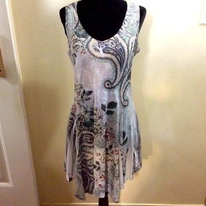 Temptation Italy Roses and paisley midi dress